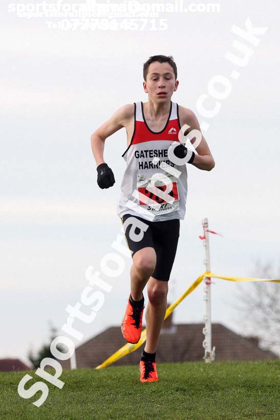 Boys under-15 North Eastern Cross Country, Redcar. Photo:  David T. Hewitson/Sports for All Pics